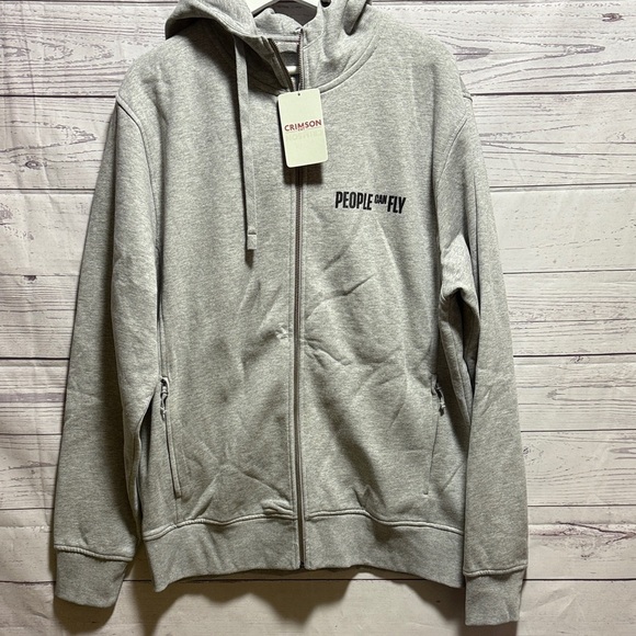 Crimson Other - Crimson Cut Bison Hoodie NWT